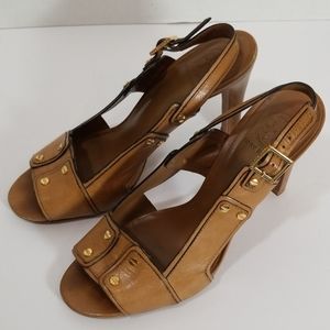 Tory Burch peep toes slingback heels